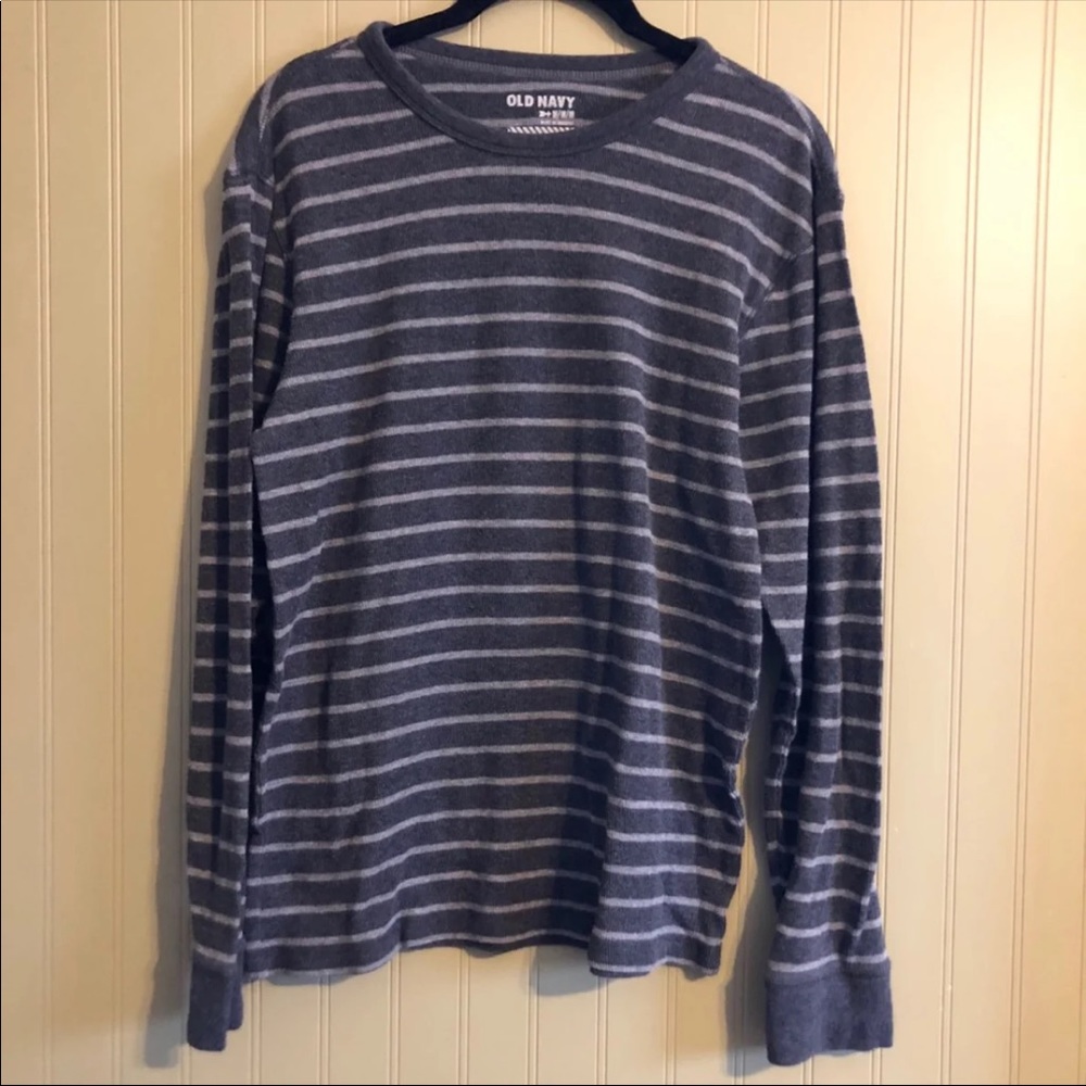 Old Navy Striped Grey Thermal